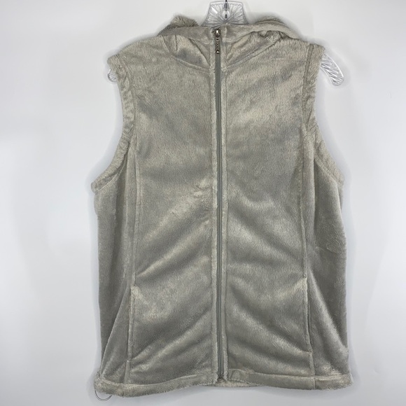 White Sierra Hooded Fuzzy Vest Size Large - Picture 1 of 5